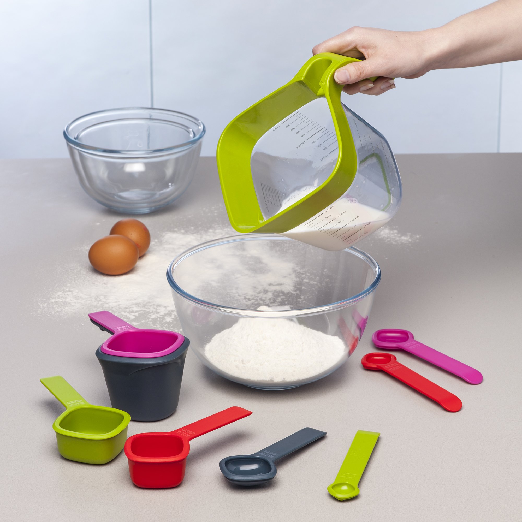 Zeal L207L Messbecher-Set, Kunststoff, Lime