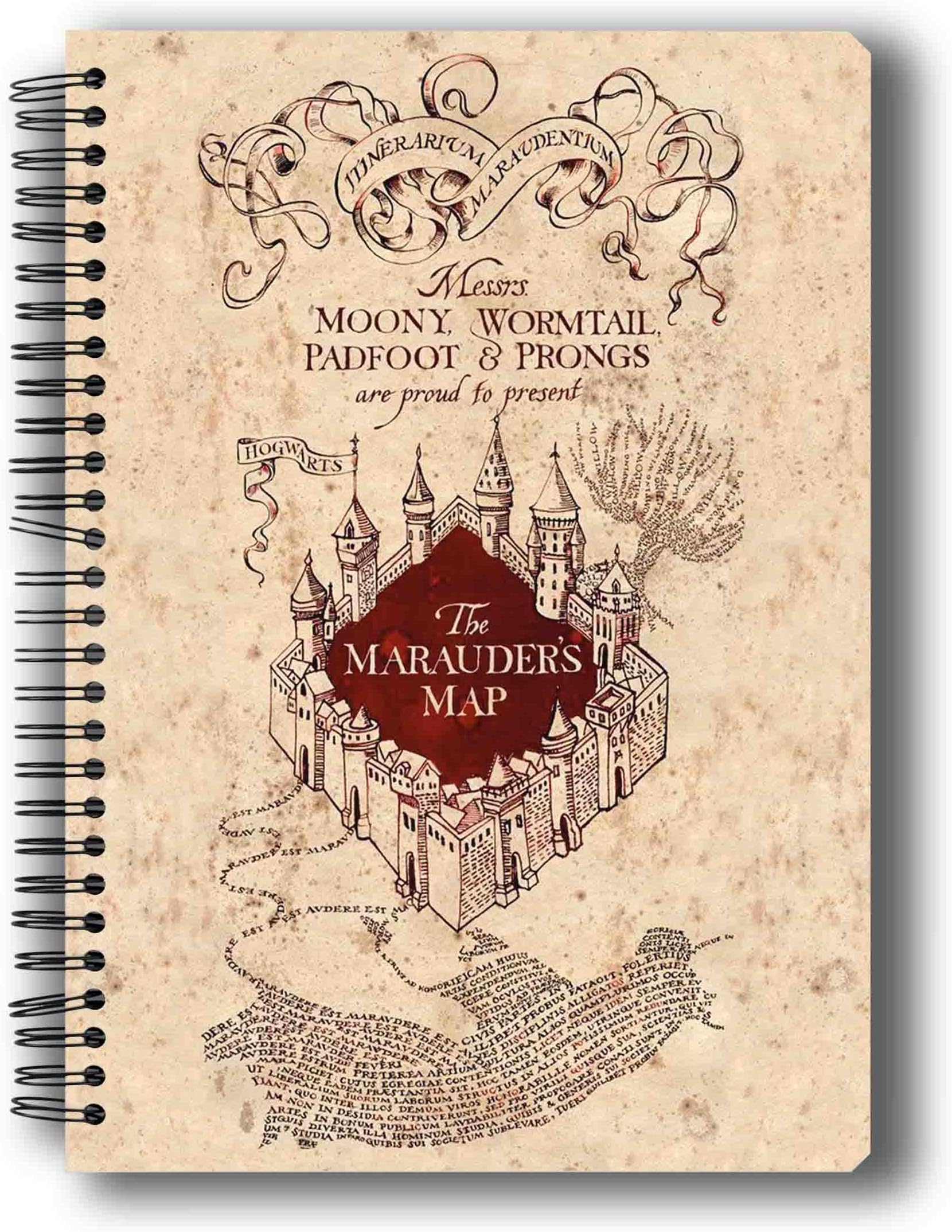 Mc Sidd Razz Official " Harry Potter " -The Marauder's Map , Notebook Licensed By Warner Bros, USA
