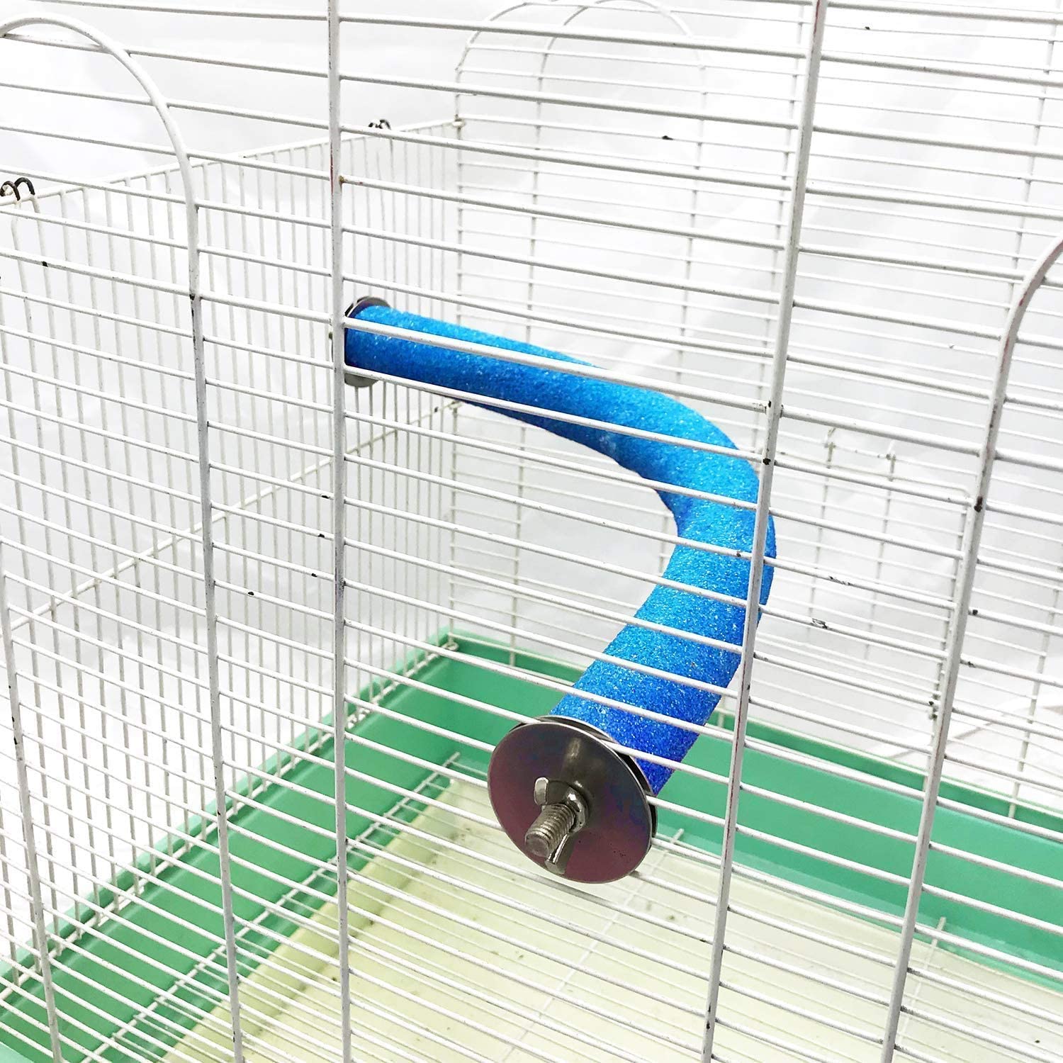 Litewoo 3 PCS Bird Perch Stand Toys Set Wooden Parrot Stand Platform Grinding Paw Trim Beak Nail Stick Cage Accessories Exercise Toys for Small and Medium Birds Parakeet Budgie Cockatiel Cockatoo - image 3