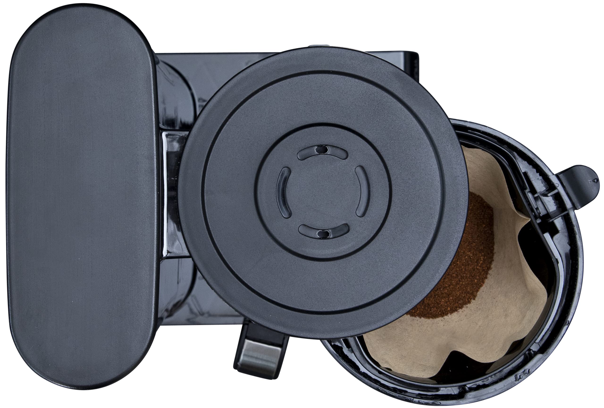 Gastronoma Cafetera de filtro 1,5 L - Cafetera negra | Termo con función de mantenimiento del calor, cafetera con sistema antigoteo, apagado automático, para 10 – 12 tazas