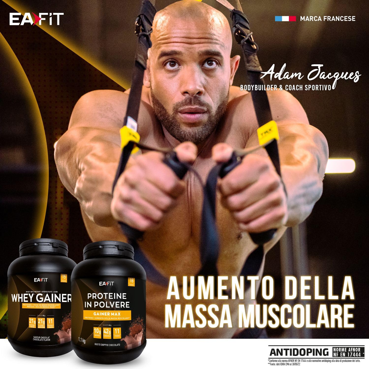 EAFIT Gainer Max Double Chocolat 1,1kg