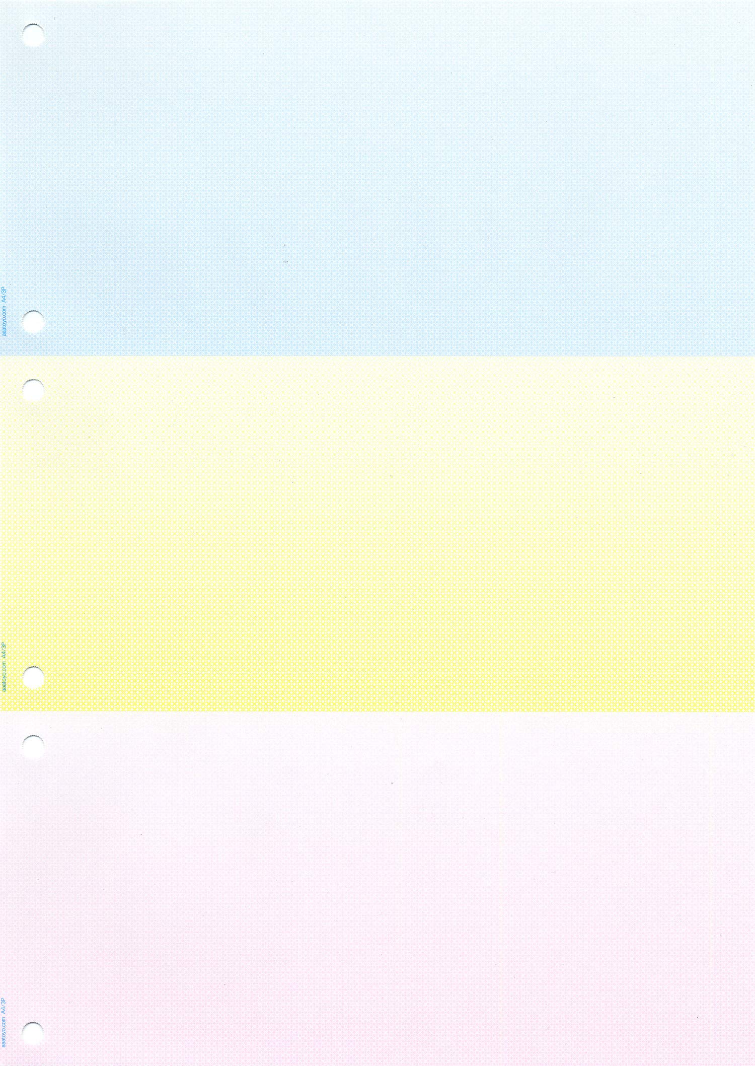 Amazon.co.jp: ミシン目：A4 地模様3色グラデーション55kg 3分割