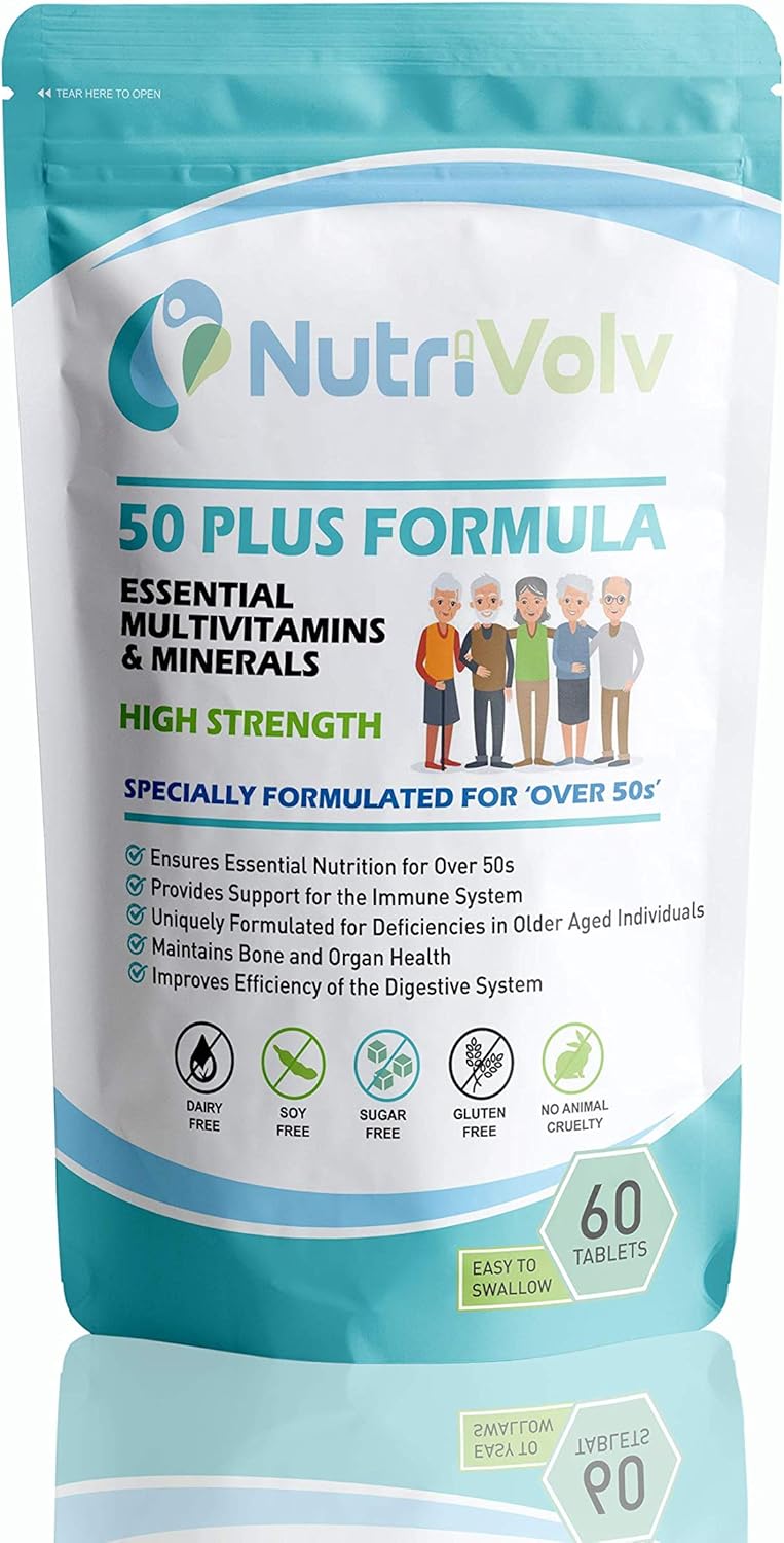 50 Plus Formula Essential Multivitamin & Minerals 50+ Supplement | 60 Tablets