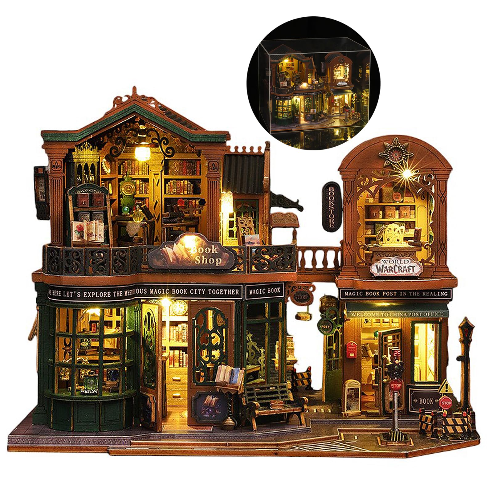 DIY Miniature House Kit, Model Houses to Build, Craft Miniature Houses, Doll's House Kits for Adults, Kids - Twilight Books Shop (Twilight Books Shop)