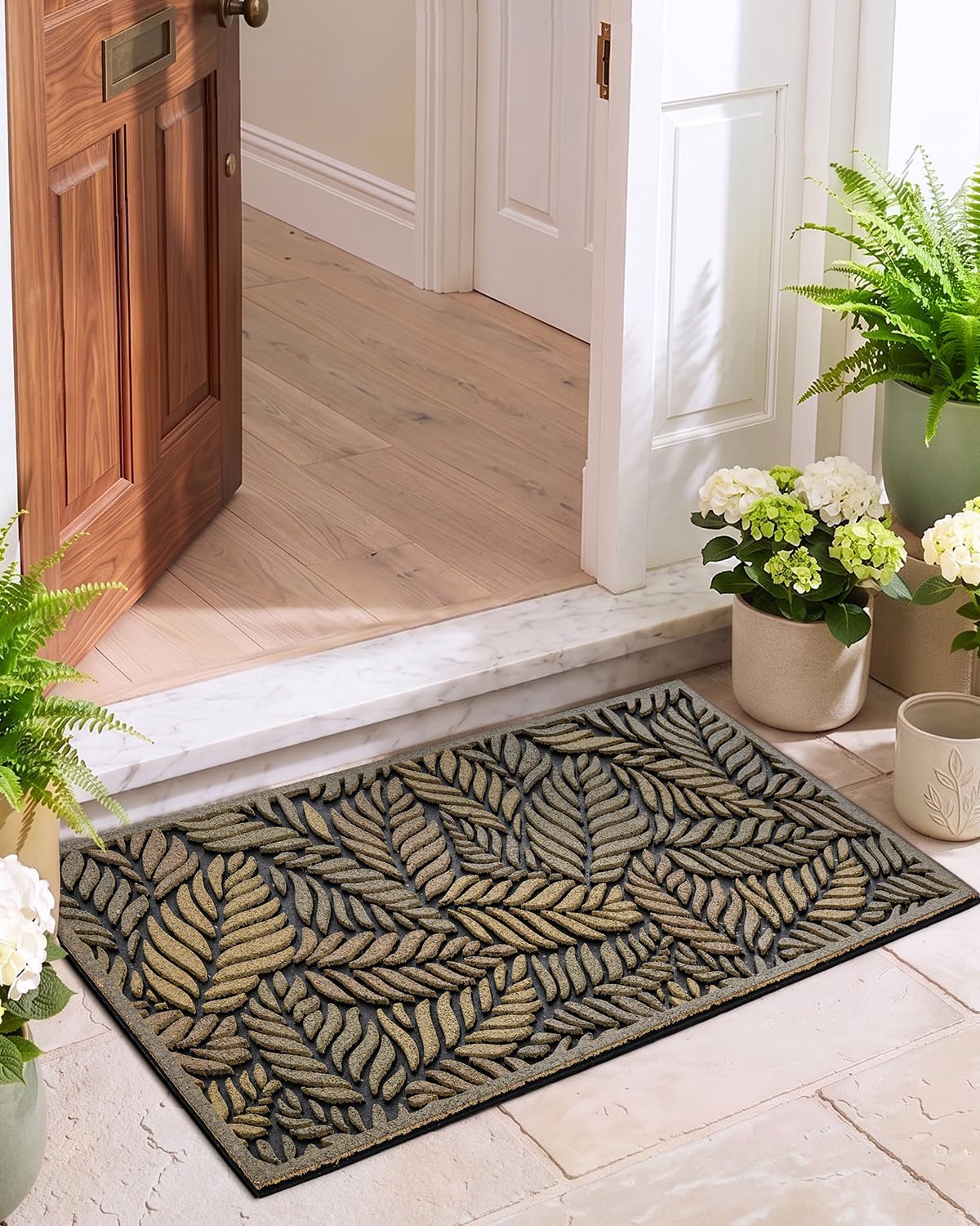 DEXI Rubber Doormat - Heavy Duty Entry Mat -3