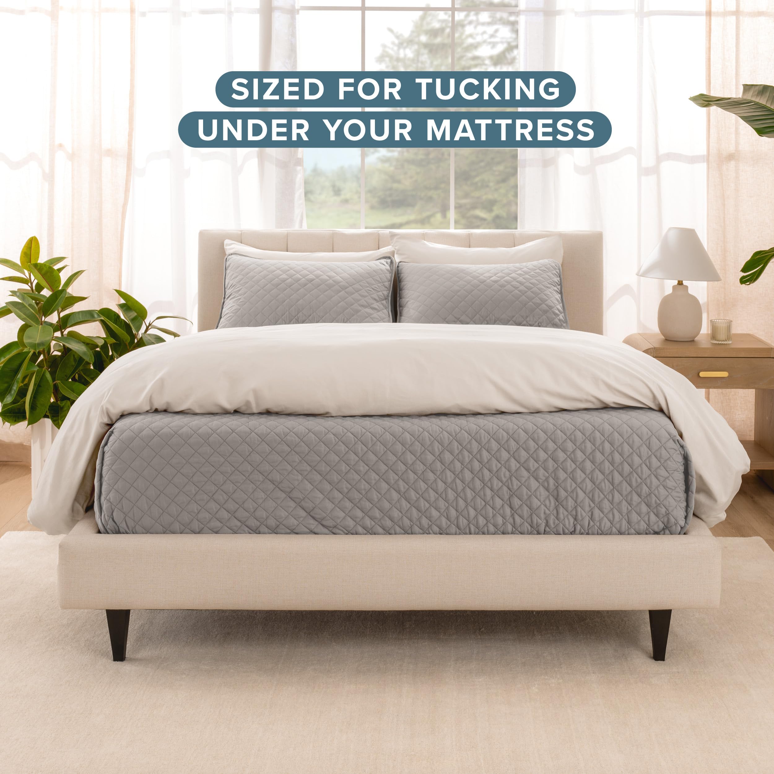 Amazon.com: Bare Home Coverlet Set - Twin/Twin Extra Long
