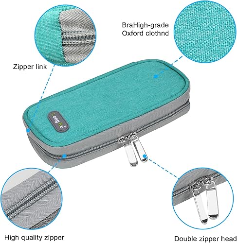 Miniatura 3 de YOUSHARES Maletín de viaje para insulina aprobado por la TSA para medicamentos diabéticos, enfriador para viajes, bolsa organizadora de medicamentos