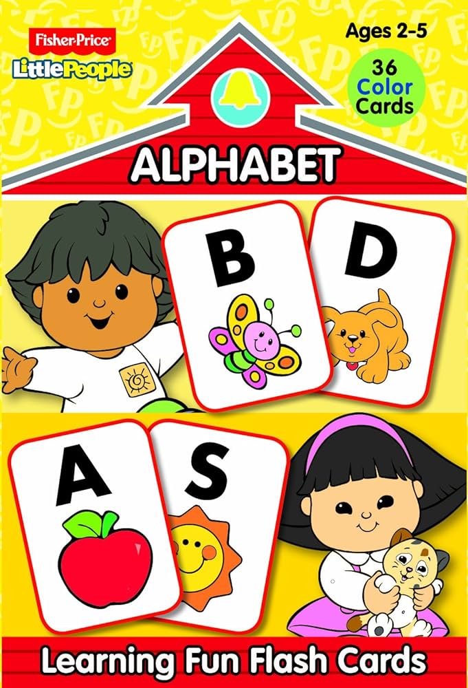 fisher-price-little-people-preschool-flash-cards-alphabet-modern-publishing-9780766613836-amazon-com-books