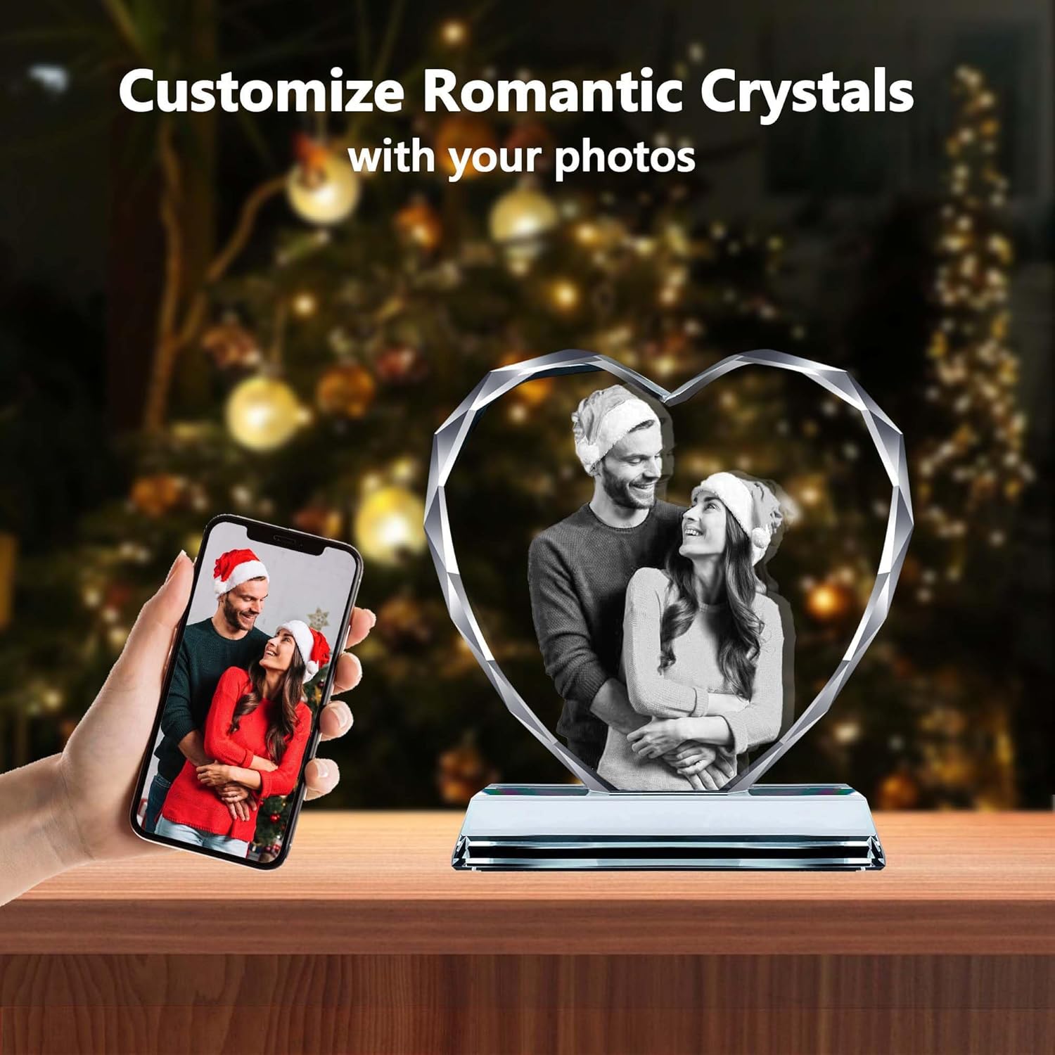 Crystal Picture Frames - Anniversary, Birthday, Wedding & Memorial Gifts for Her, Him & Couples