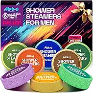 Shower Steamers for Men 8 Pack - Fathers Gifts for Men, Shower Bombs Aromatherapy with Essential Oils, Fathers Gifts for Husband Dad, Mens Gifts Ideas, Gifts for Mens Who Have Everything