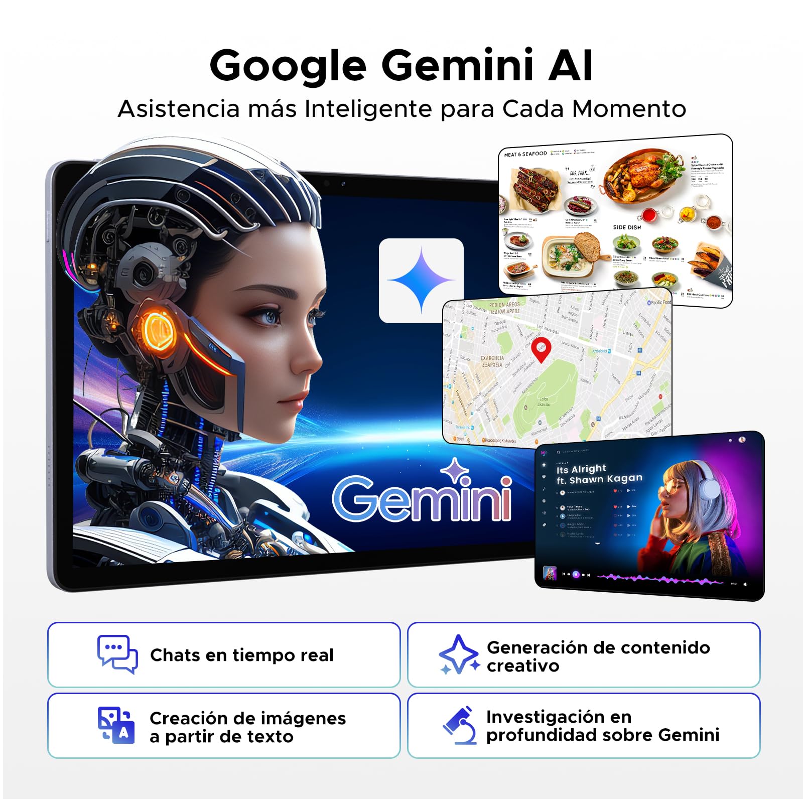 POPUX P11 Tablet Android 16, Tablet 11 Pulgadas con 48GB RAM+128GB ROM/TF 2TB, T7250 Tablets Android con 90Hz Display, 8800mAh, 13MP+5MP, Gemini AI, Widevine L1, 5G WiFi, Teclado, Lapiz, Negro - 5