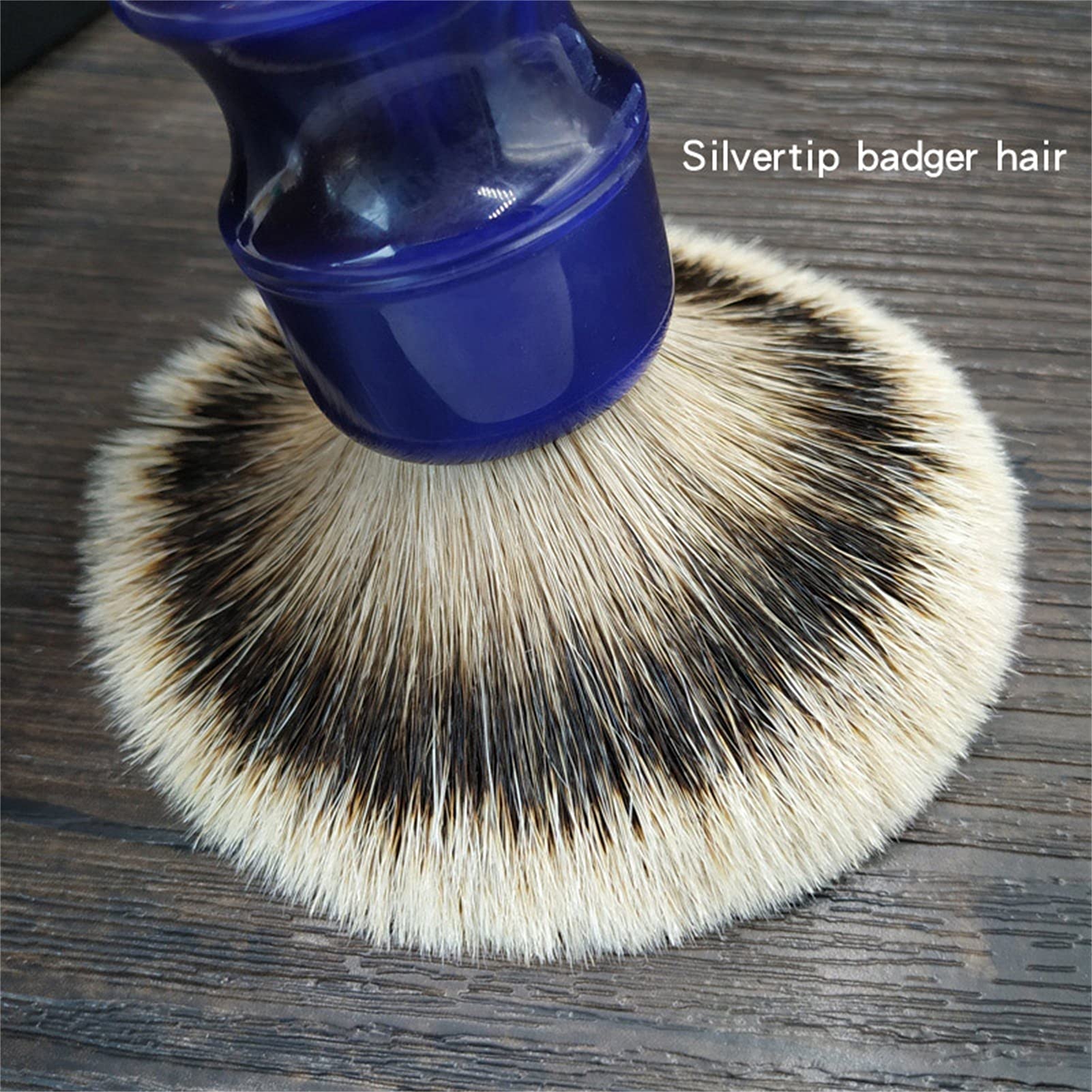 AnSafe Pennello da Barba Fatto a Mano Alta qualità Barba Schiuma Spazzola Manico in Resina Uomo Compatto Pennello da Barba Bagnato