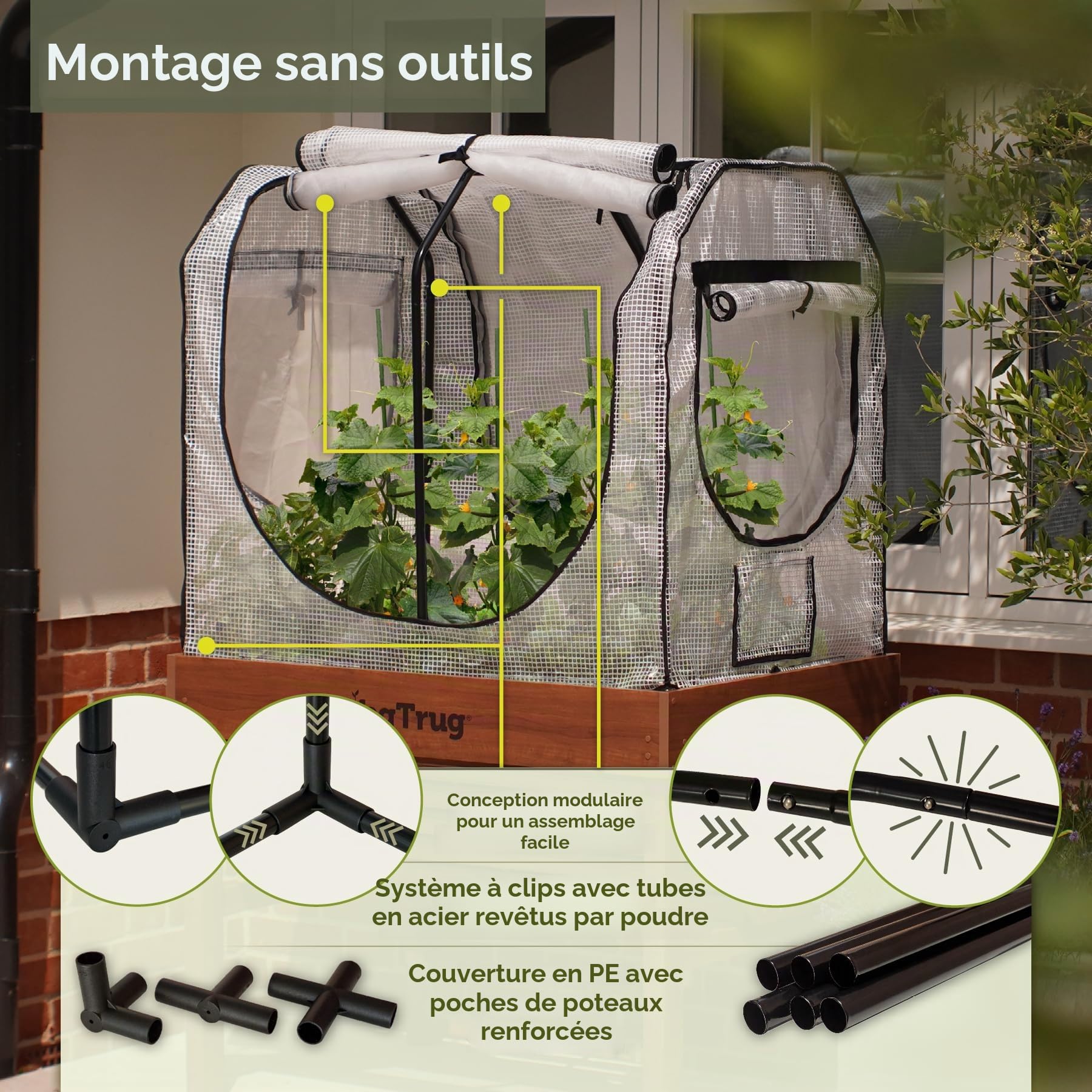 VegTrug Serre avec Cadre et Housse