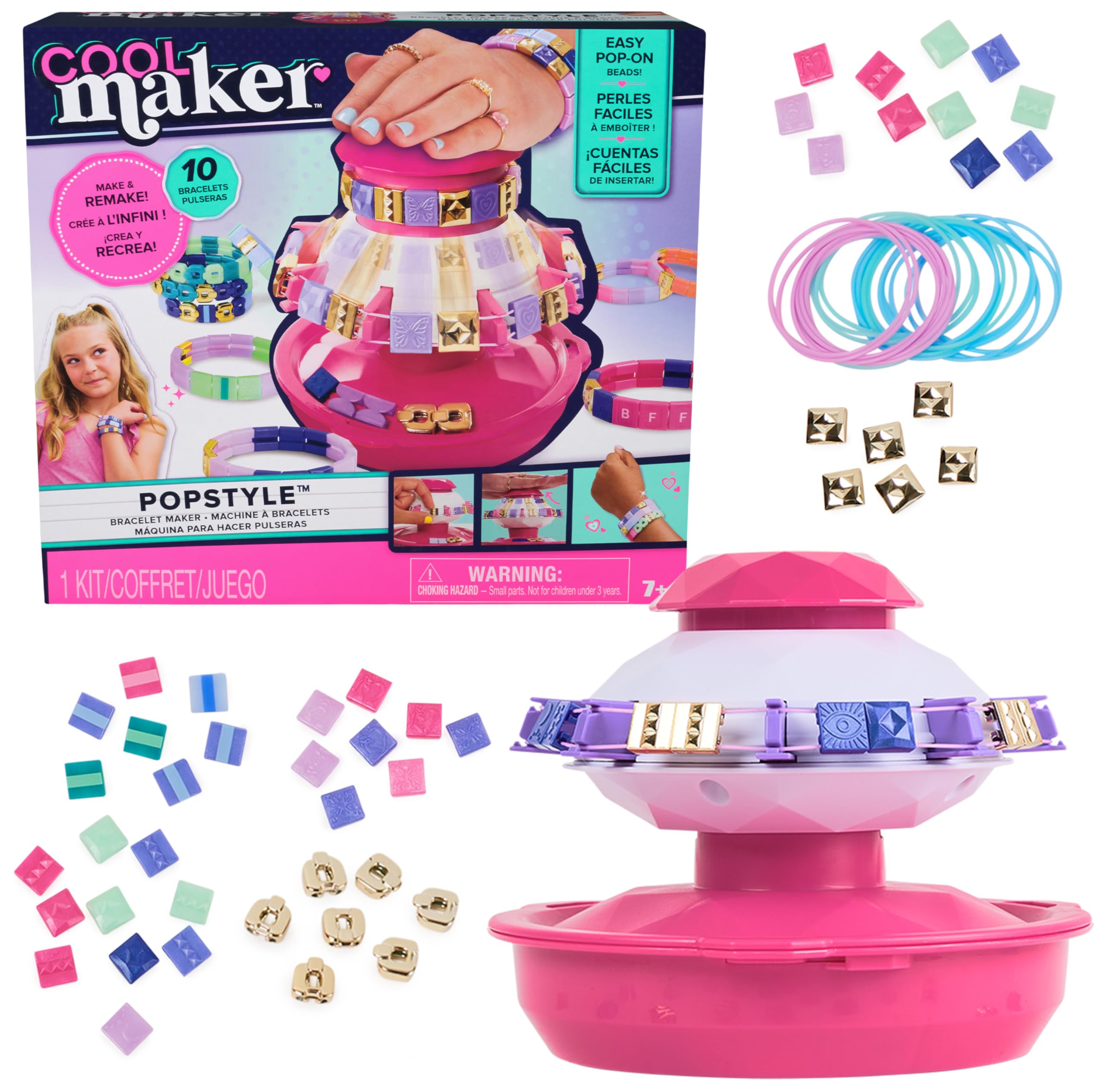 COOL MAKER - Pop Style Machine à Bracelets - Perles et bijoux enfant COOL MAKER - Pop Style Machine à Bracelets - Perles et bijoux enfant