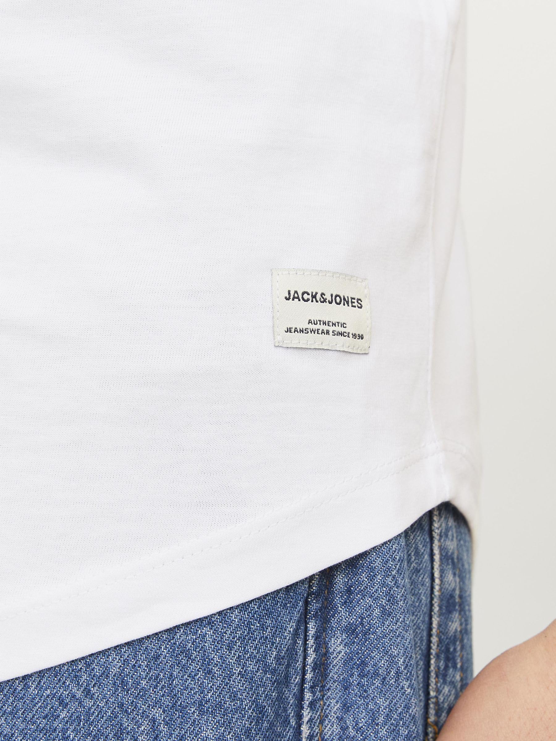 JACK & JONES Koszulka męska bawełna organiczna, czarny, XXL