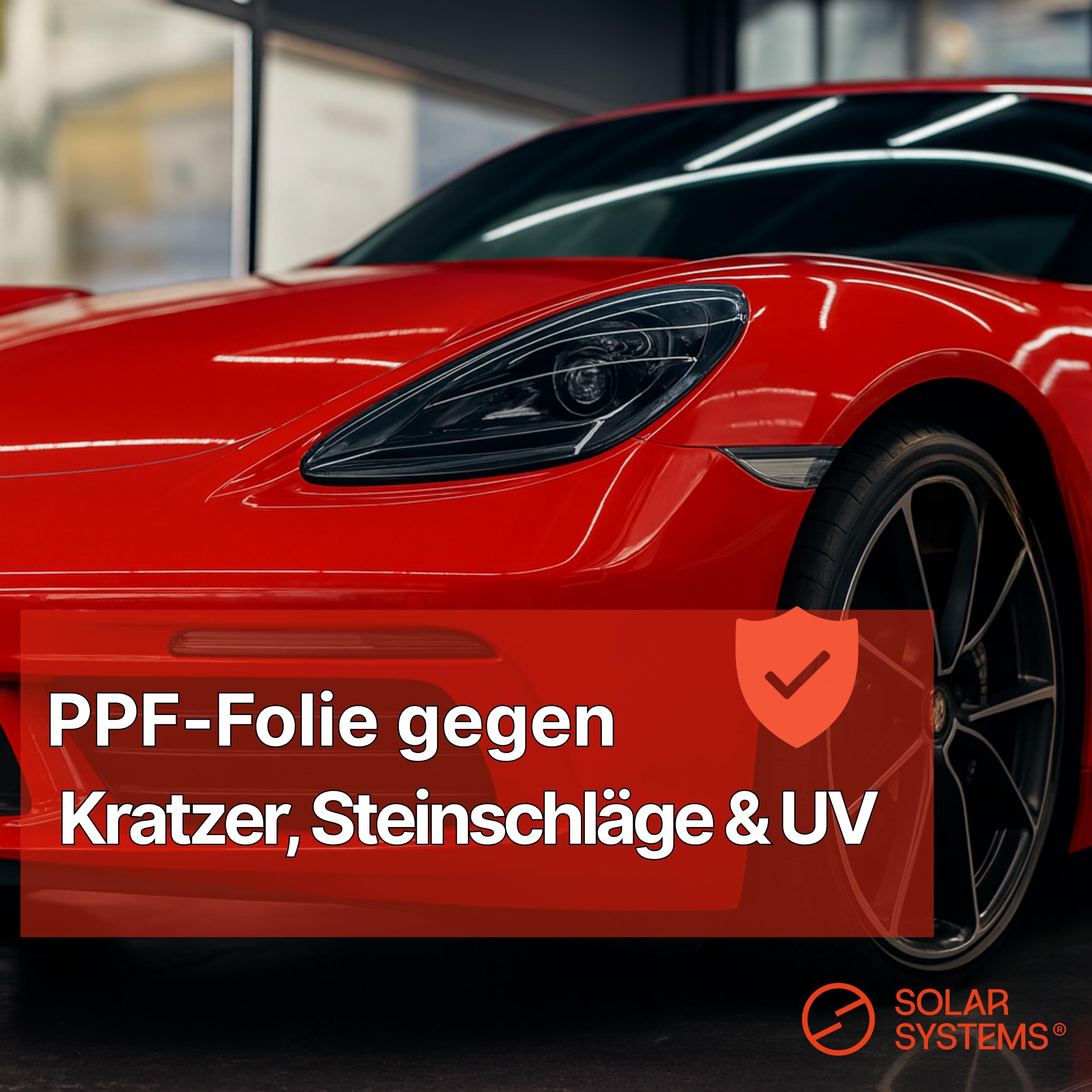 Solar Systems Universal Lackschutzfolie Transparent mit Rakel - Auto Schutzfolie mit hydrophobe Beschichtung und Selbstheilungsfunktion - PPF-Aufkleberfolie - Vergilbungsschutz - Glänzende 152x200cm