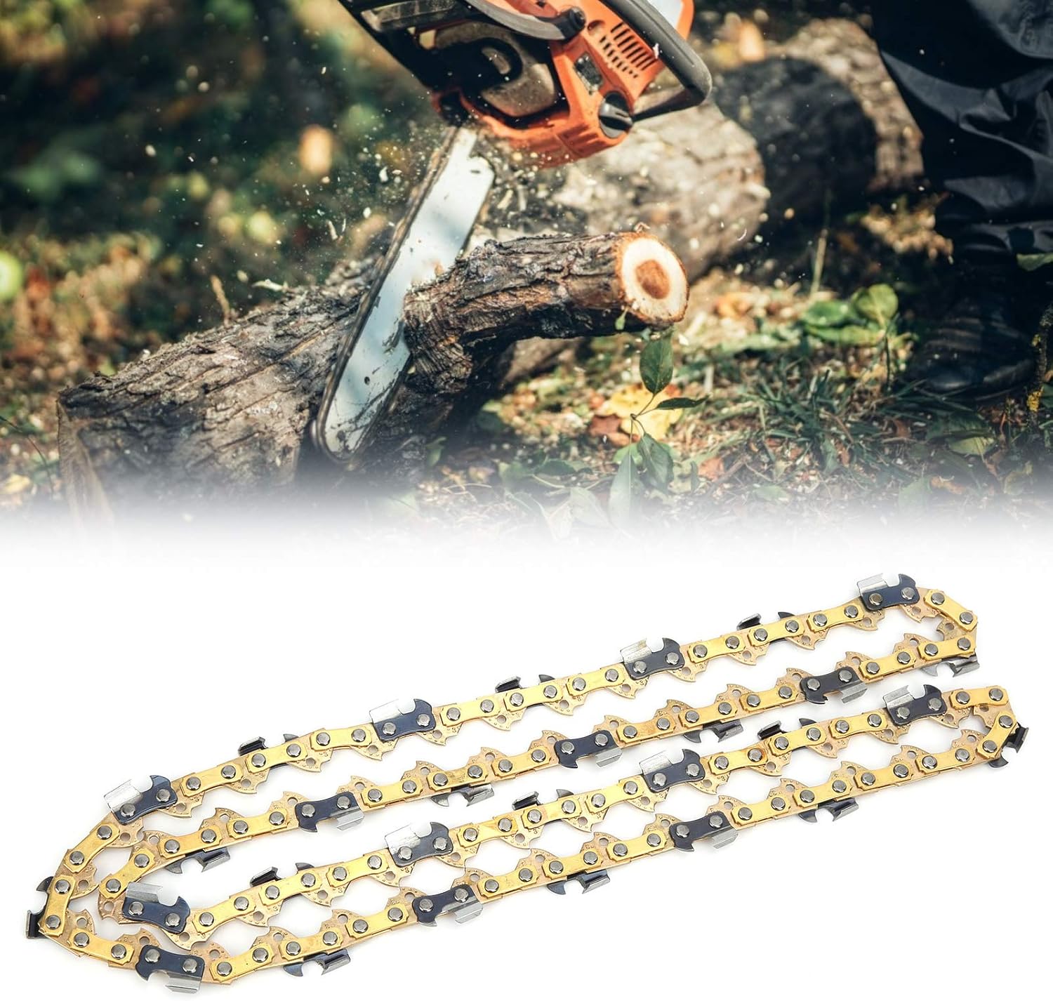 16in 59 Links Carbide Saw Chain, Chainsaw Saw Chain Blade High