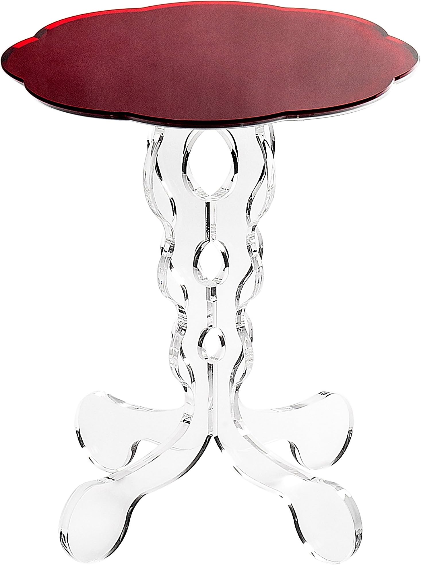 Iplex Design Side Table Arabesque Small Indoor/Outdoor Red