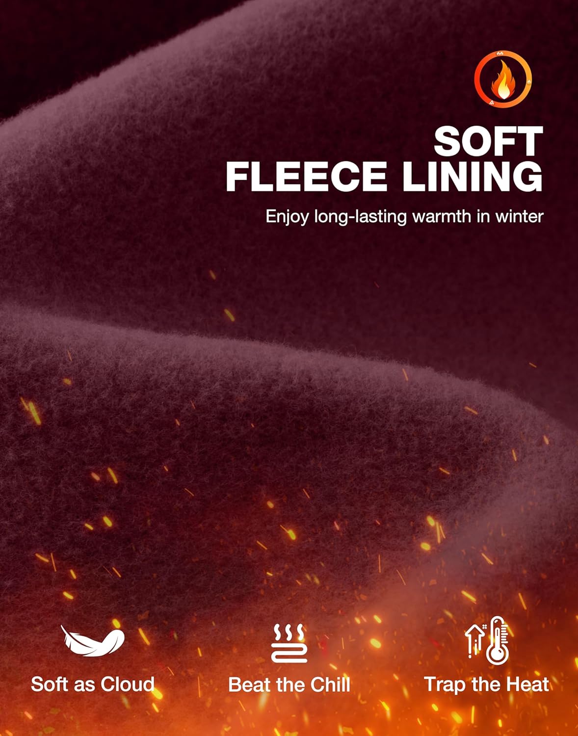 SANTINY Women's Fleece Lined Pants with Pockets Crossover Yoga Pants 28.5"/30.5"/32" Thermal Warm Flare Leggings for Women - Image 4