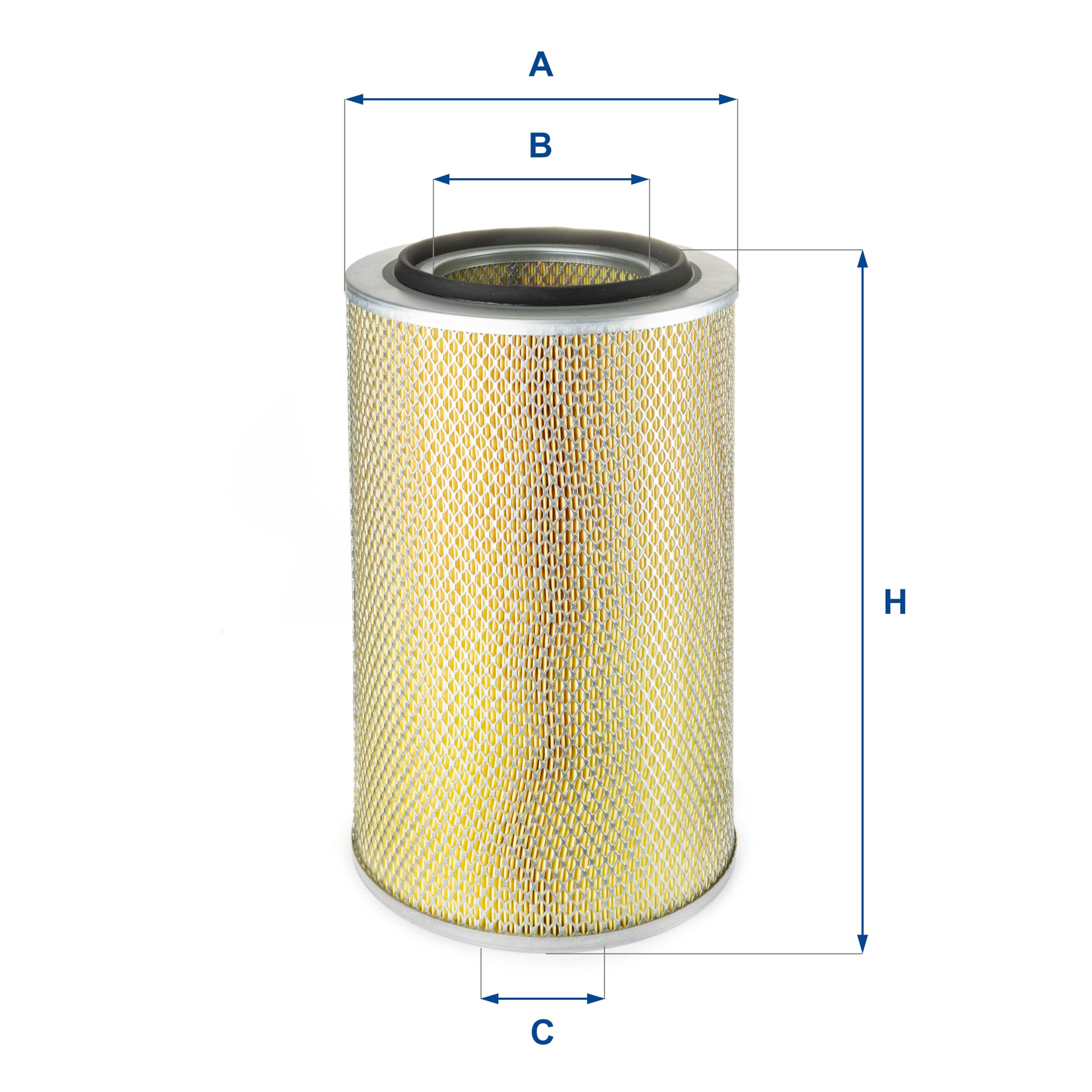 UFI Filters, Filtro Aria 27.187.00 | per Ricambio, Adatto ad Veicoli Pensanti, Applicabile su Diversi Modelli come DAF, Iveco, MAN, Mercedes Benz, Neoplan