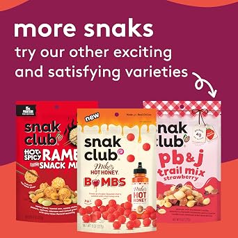 Snak Club Mike's Hot Honey Bears Gummy Candy, Sweet Heat Gummies, 9 oz | Soft and chewy gummy bears with the perfect balance of sweet and spicy flavor in a family-size bag for sharing and snacking.