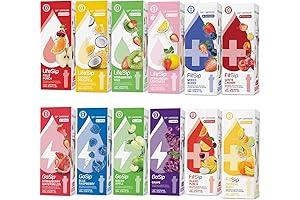 12-Pack Fruit-Themed Water Flavor Cartridges