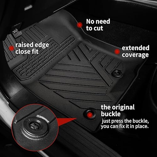 Miniatura 5 de Funda de asiento trasero compatible con Toyota 4 Runner 2010-2024, tapete de respaldo de 7 asientos, tapete de carga TPE para todo tipo de clima,