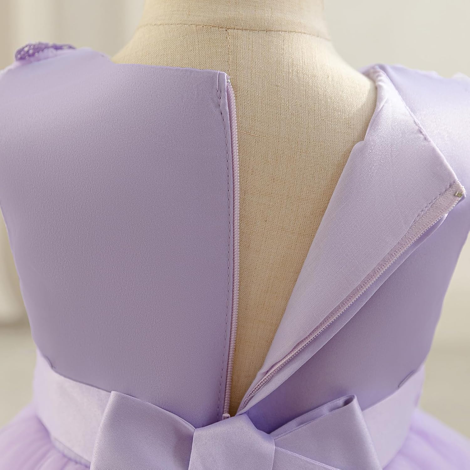 FYMNSI Kids Girls Birthday Dress Princess Butterfly Ruffle Tulle Tutu Dresses Toddler Formal Wedding Pageant Party Prom Gown - Image 6