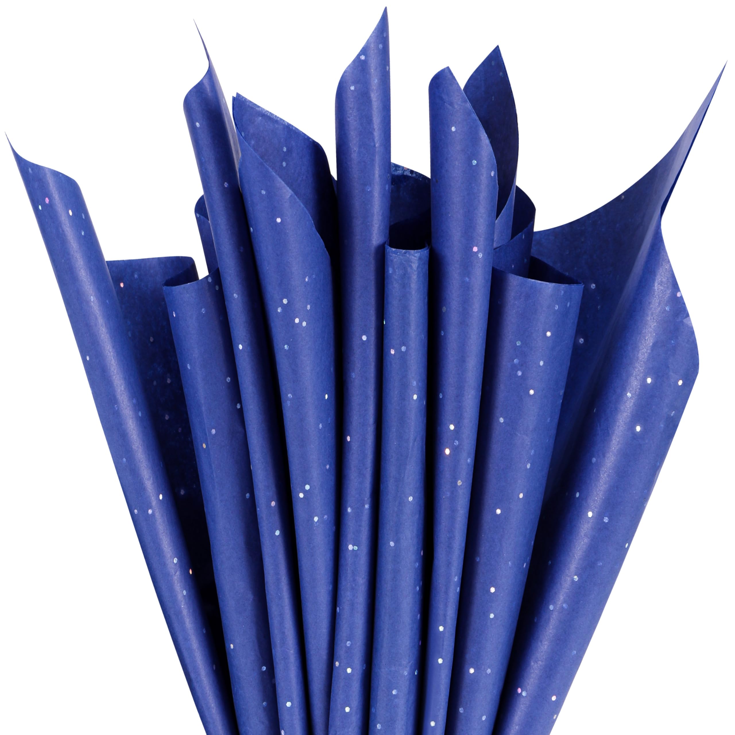 SUNCOLOR 120 Sheets 20"x14" Blue Tissue Paper for Gift Bags Packaging Glitter Art Tissue Paper for Crafts