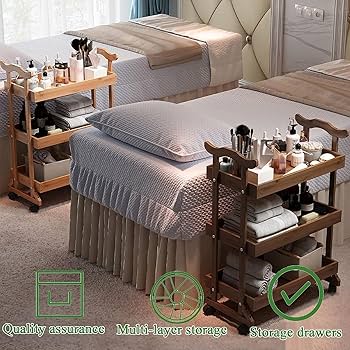 装飾的な木製サービングカート Amazon｜サービングカート 3 段竹エンドテーブル上げられた