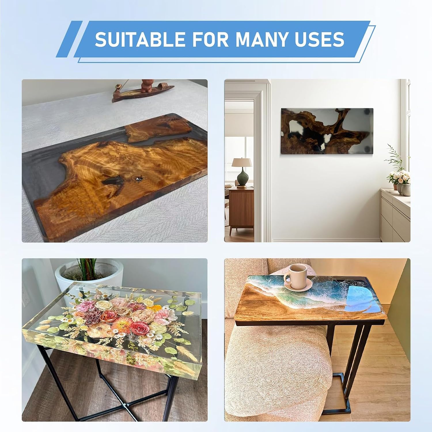 エポキシ樹脂 テーブル Epoxy resin table エポキシテーブル 石付き