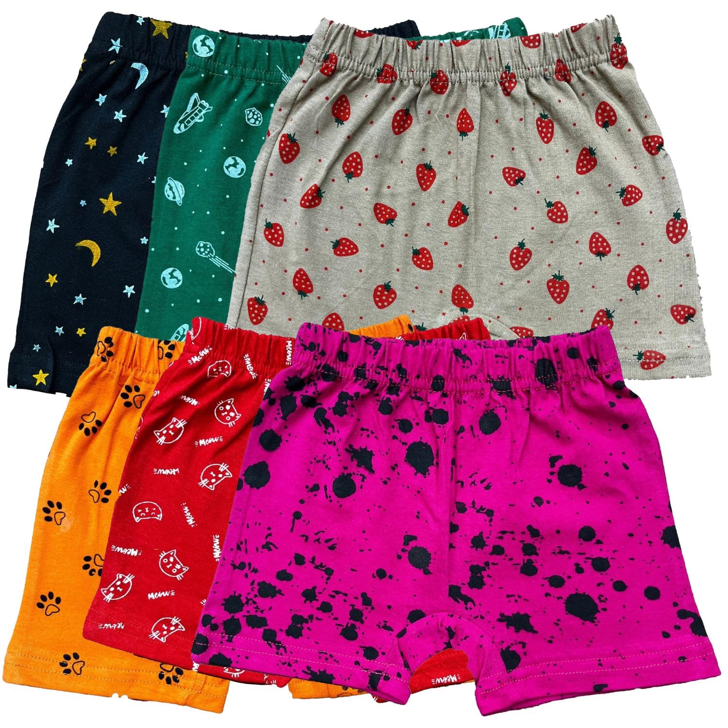 MYO Kids Printed Unisex Bloomers Underwear 100% Cotton Soft Comfortable | Skin Friendly | Innerwear |(Pack of 6)-image-17