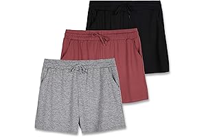 Pantalón corto de chándal Real Essentials para mujer: 3 unidades