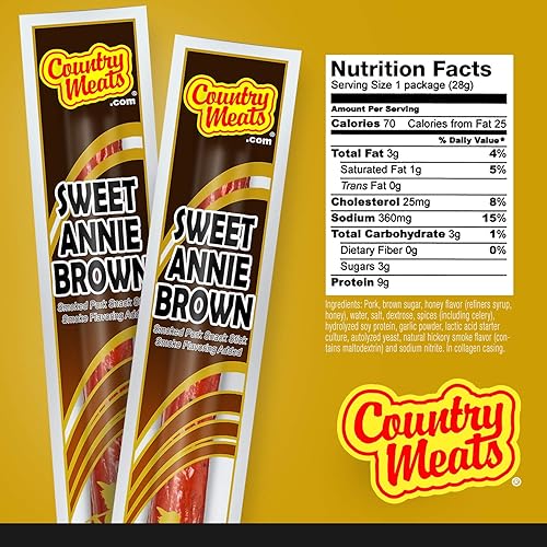 Miniatura 2 de Country Meats - Palitos de carne, 0 grasas trans, bajo en carbohidratos, alta proteína, botanas keto, idóneas para alimentación keto