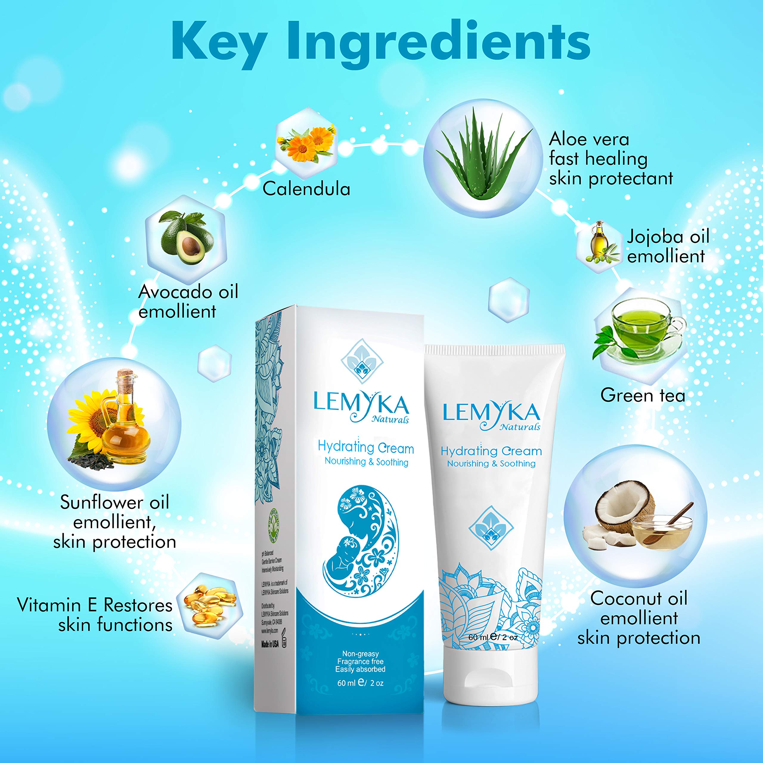 Eczema Cream for Baby, organic Itch relief therapy for dry skin, infant rash, atopic dermatitis