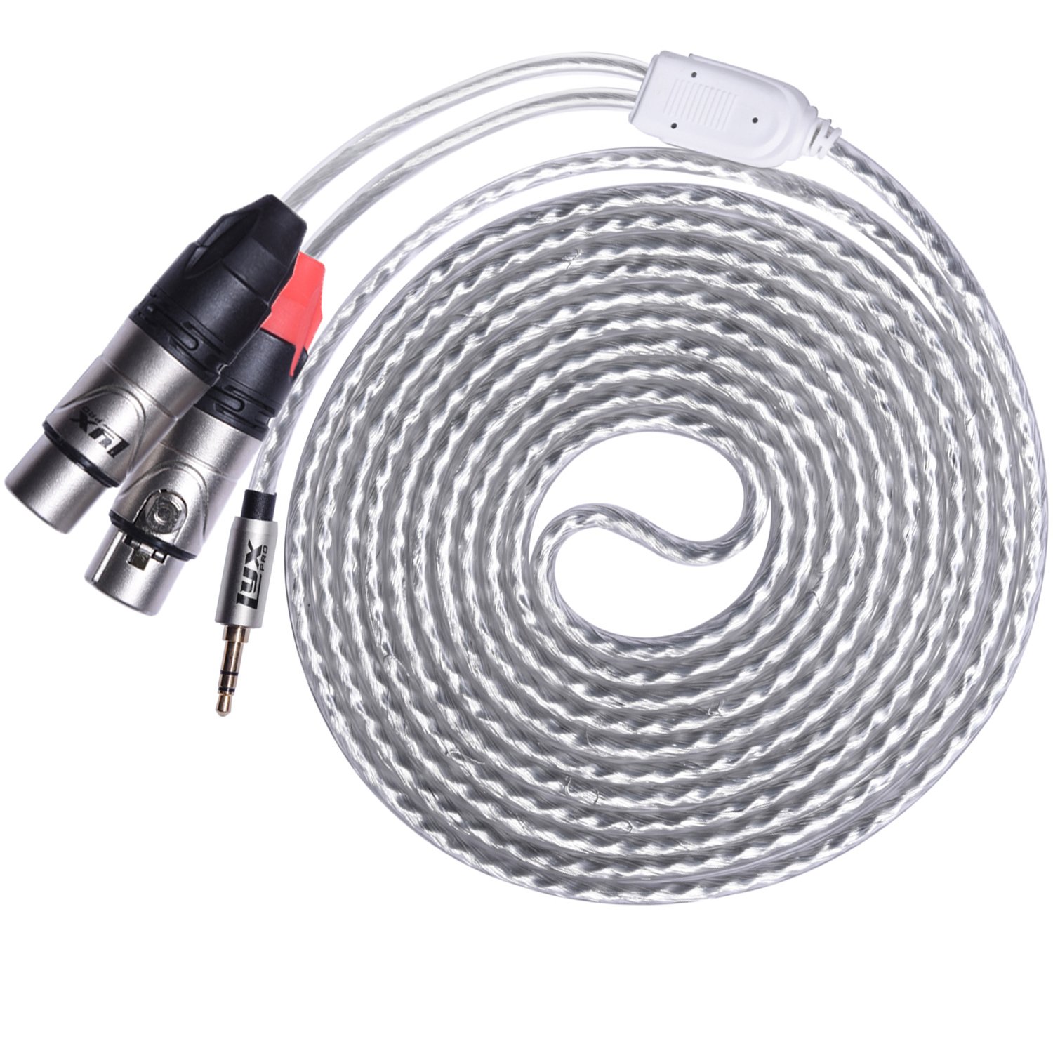 Amazon.com: LyxPro Y-Cable 3.5mm TRS Male to 2 XLR Female Stereo Audio ...