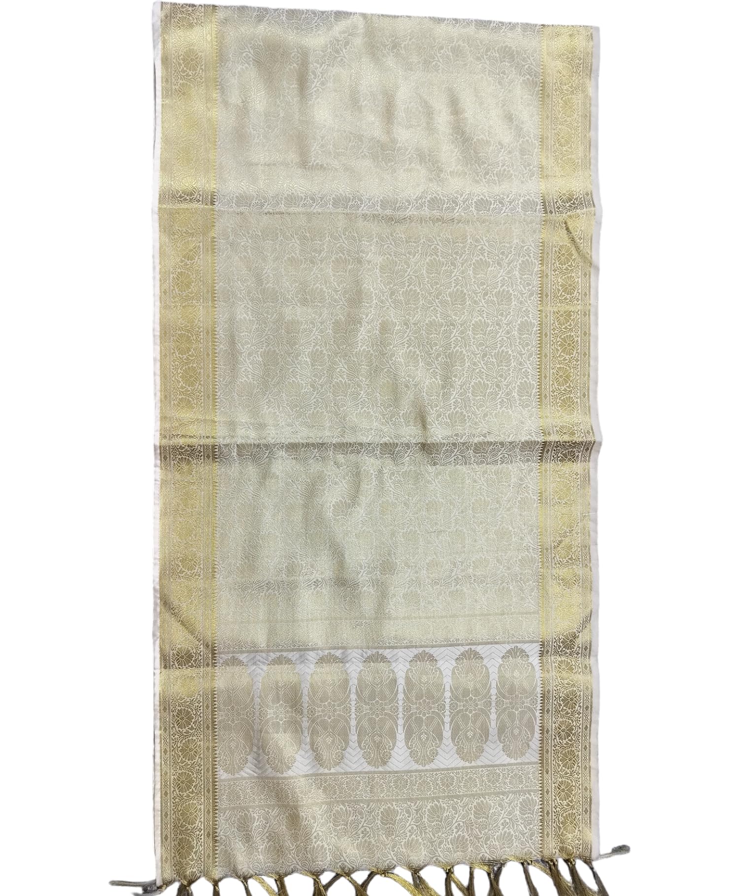 Traditional Men's Sherwani Dupatta, Cream Ethnic Indian Formal Wear Set-picture-33