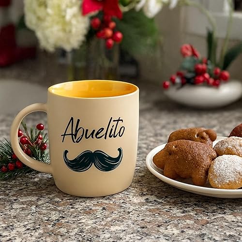 Miniatura 9 de Triple Gifffted Regalos para abuelos, tazas de café La Mejor Abuela y Abuelito en español, Latino Best Grandma and Grandpa, Regalo Dia Birthday and