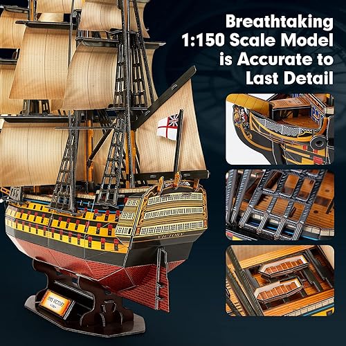 Miniatura 4 de CubicFun - Rompecabezas 3D para adultos kit de barco modelo de juguete