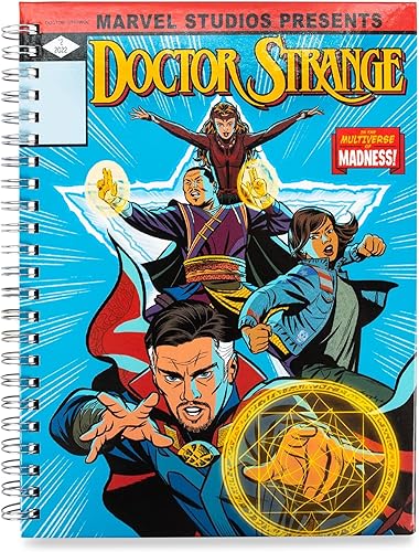 Marvel Studios Doctor Strange in the Multiverse of Madness Cuaderno de espiral de tapa dura Cuaderno de bocetos encuadernado, bloc de notas
