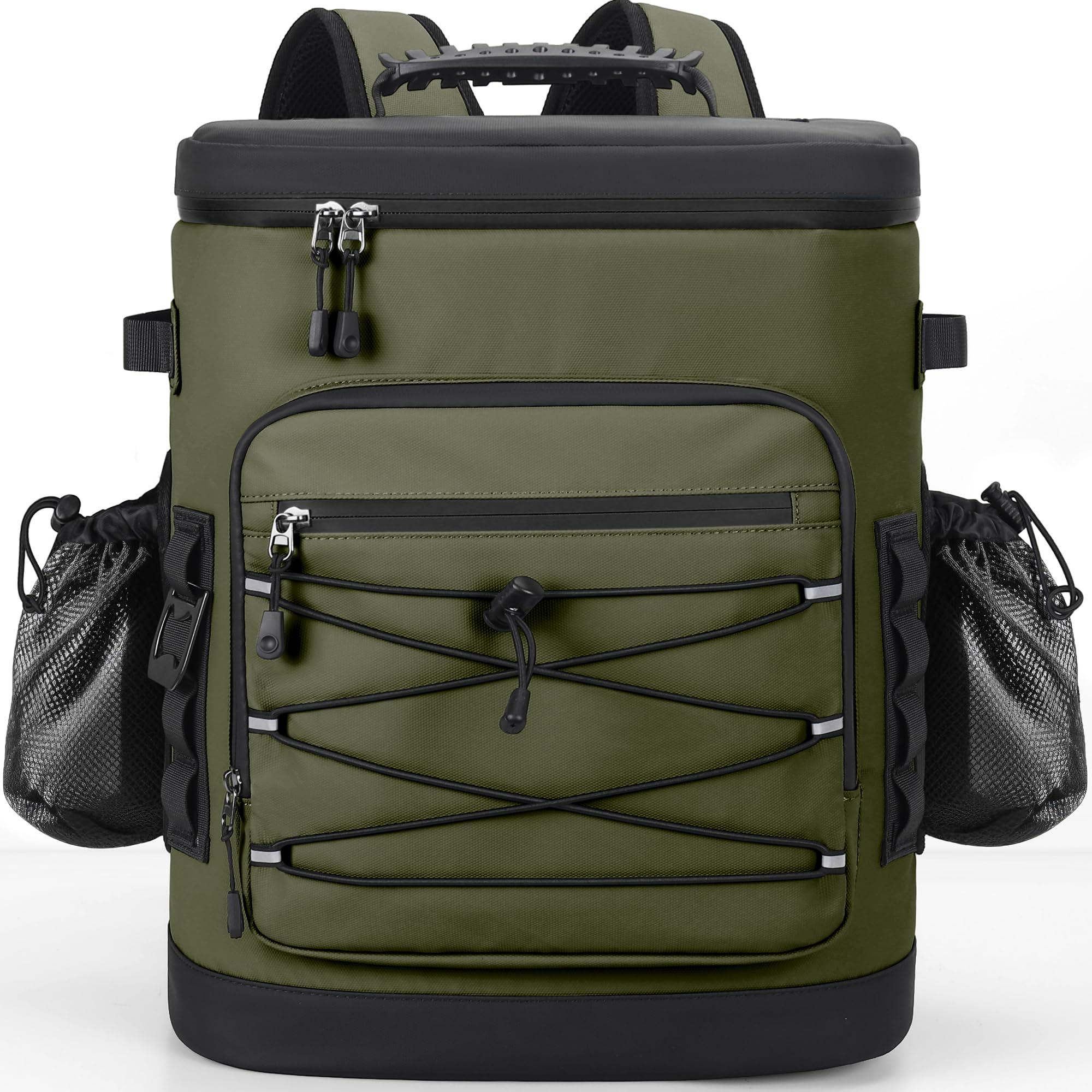 YOUNGOA Cooler Backpack, 30L Large Insulated Leakproof Cool Bag Rucksack, Waterproof Thremal Picnic Backpack for Men & Women
