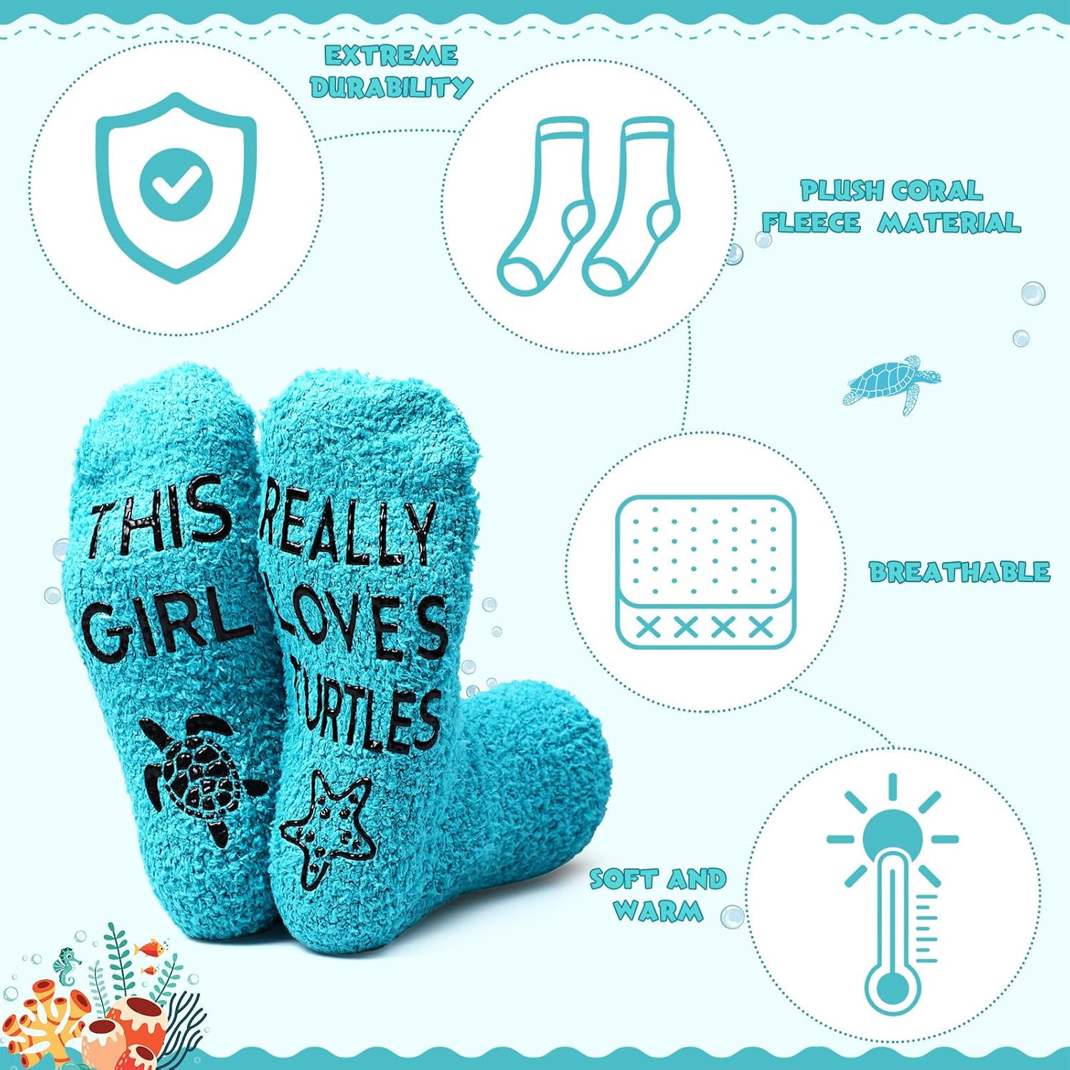 Tondiamo 7 Pcs Sea Turtle Gifts for Women Includes Stainless Steel Tumbler Makeup Bag Keychain Card Socks Bracelets for Women Turtle Lovers Birthday Party Gift