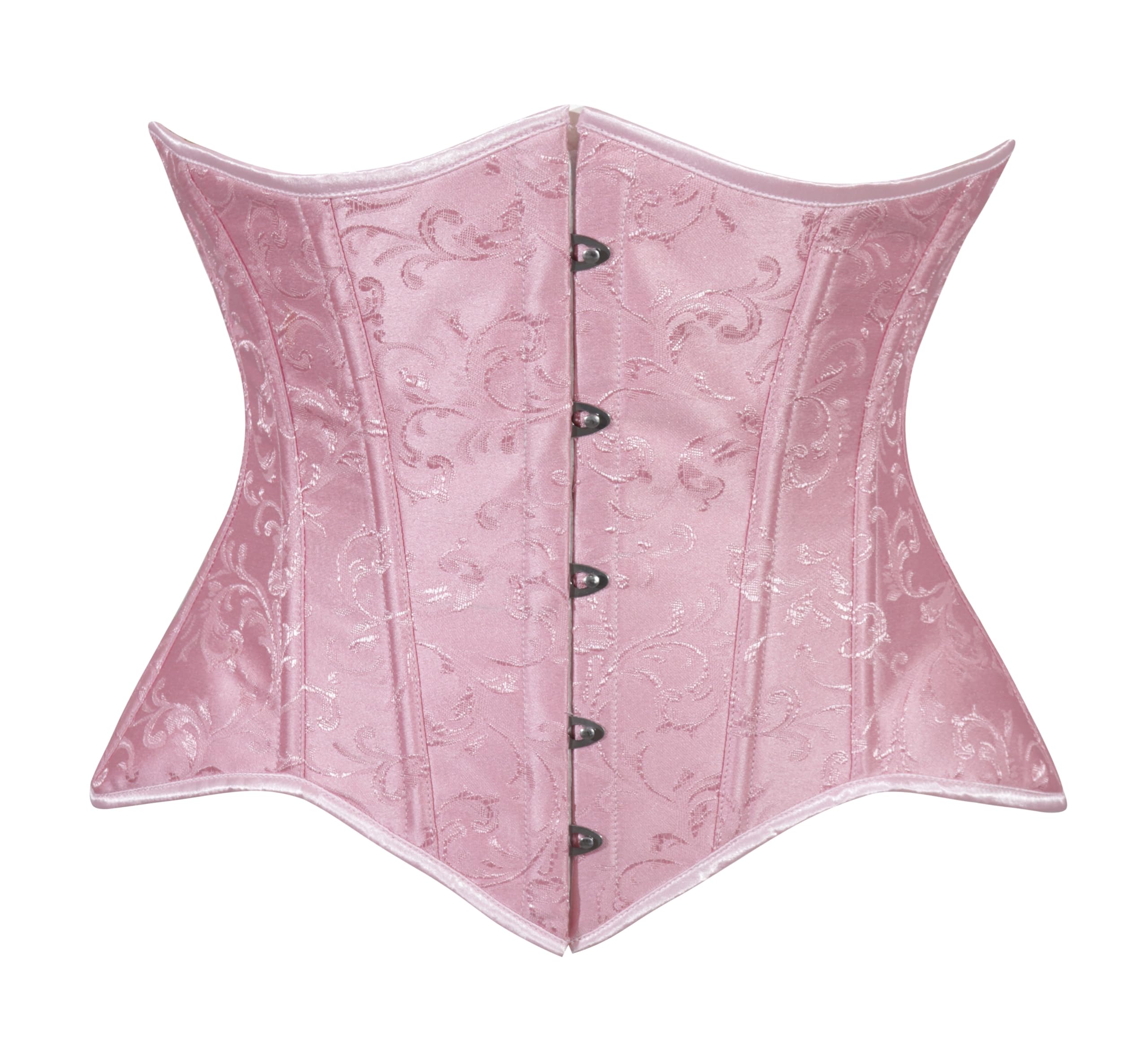 Daisy Corsets Women's Pink Lt Brocade Waist Cincher Underbust Corset Top And Plus Size, Large