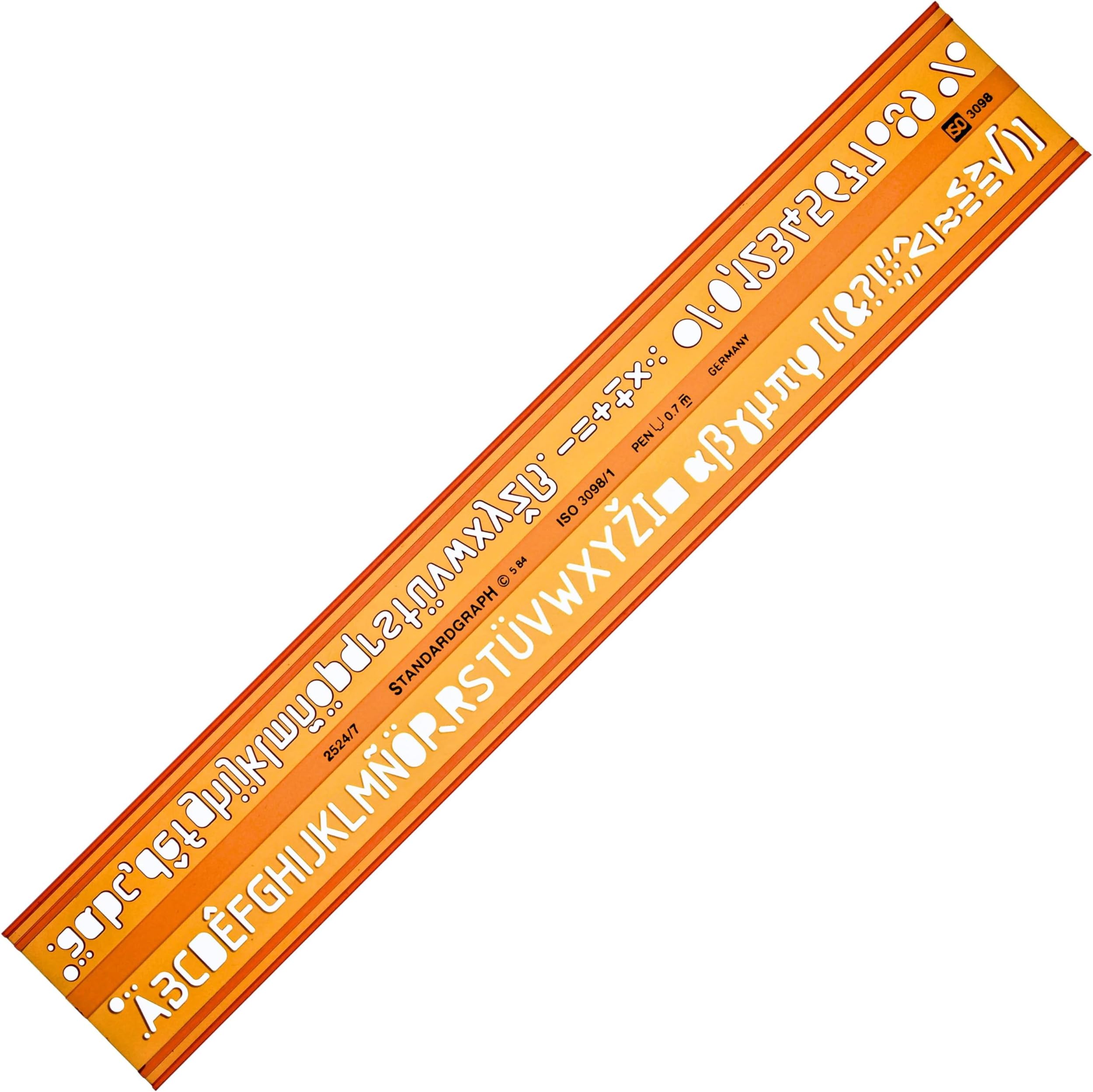 7mm Lettering Letter Guide Drawing Drafting Template Stencil