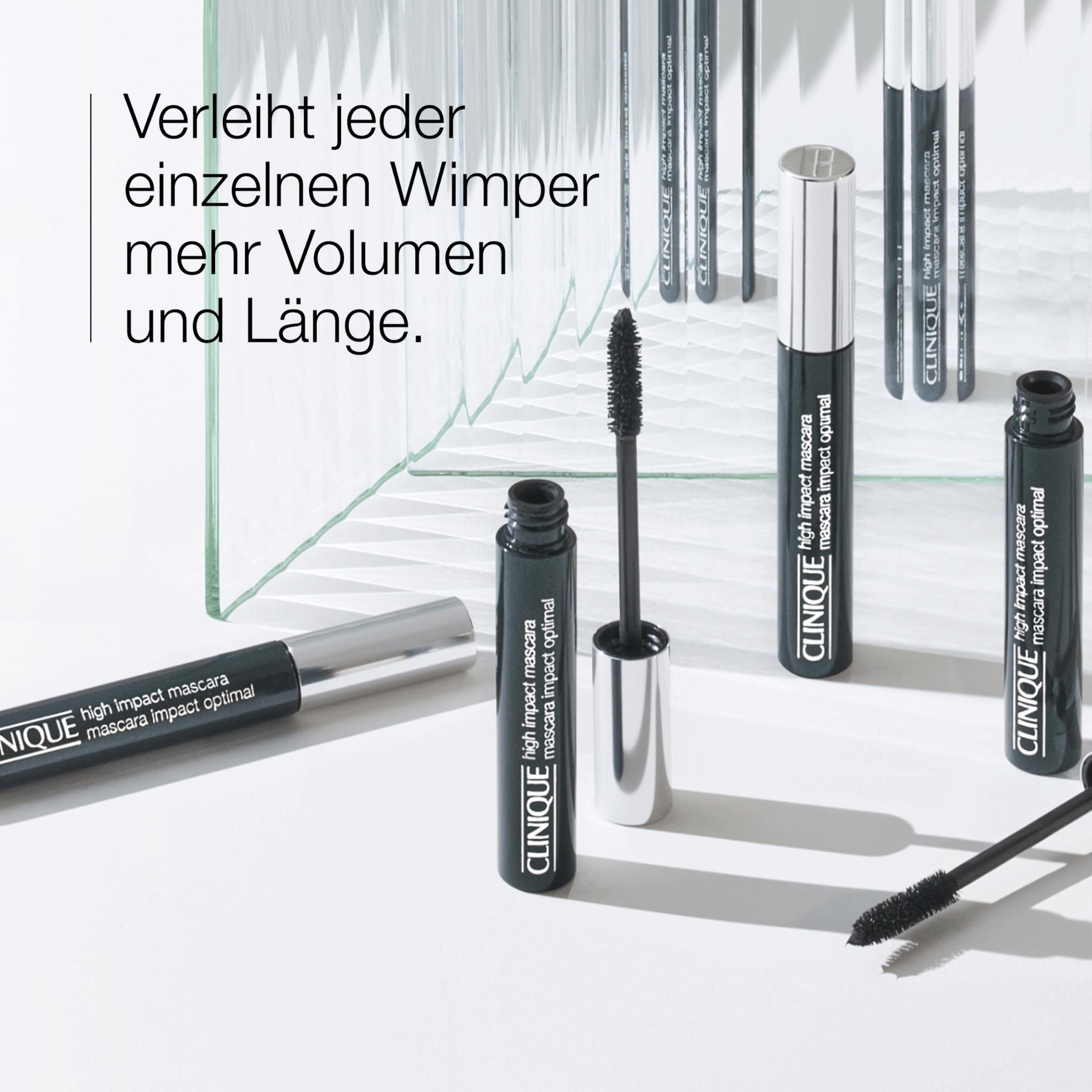 Clinique High Impact™ Mascara | aufbaubare Mascara für Länge und Volumen | verlängernd + voluminös + sicher für empfindliche Augen