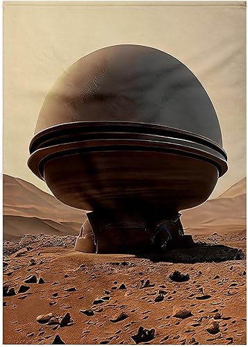 Miniatura 8 de 3dRose Automatic Weather Station in The Middle of Mars Desert Digital Art - Towels (twl-377079-1)