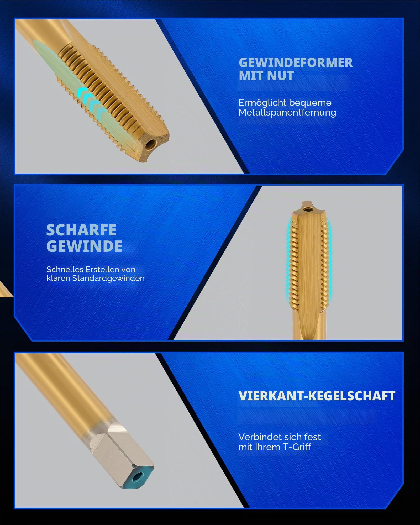 Orion Motor Tech Gewindereparatursatz 172-teilig, Gewindeeinsätze Set M5 M6 M8 M10 M12, Gewindereparatur-Set mit HSS Bohrern, Gewindebohrern und Drahtgewindeeinsätzen, Profi-Reparaturset für KFZ