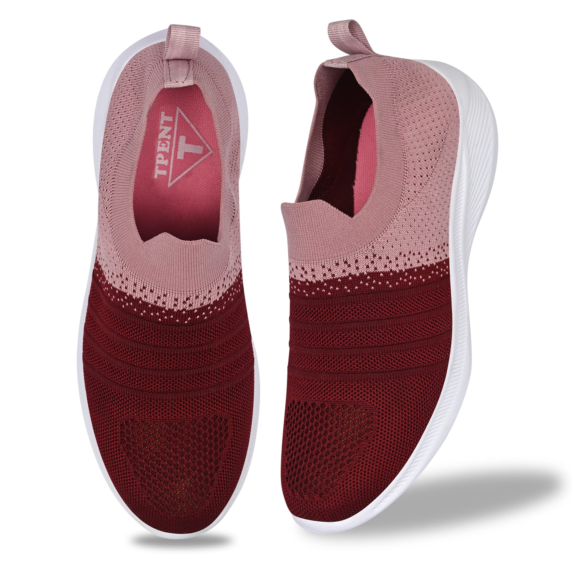 TPENT Comfortable Sports & Casual Slip-on Shoes for Women (AR-208 Maroon,6) (B0BXLR19CF) Amazon Price History, Amazon Price Tracker