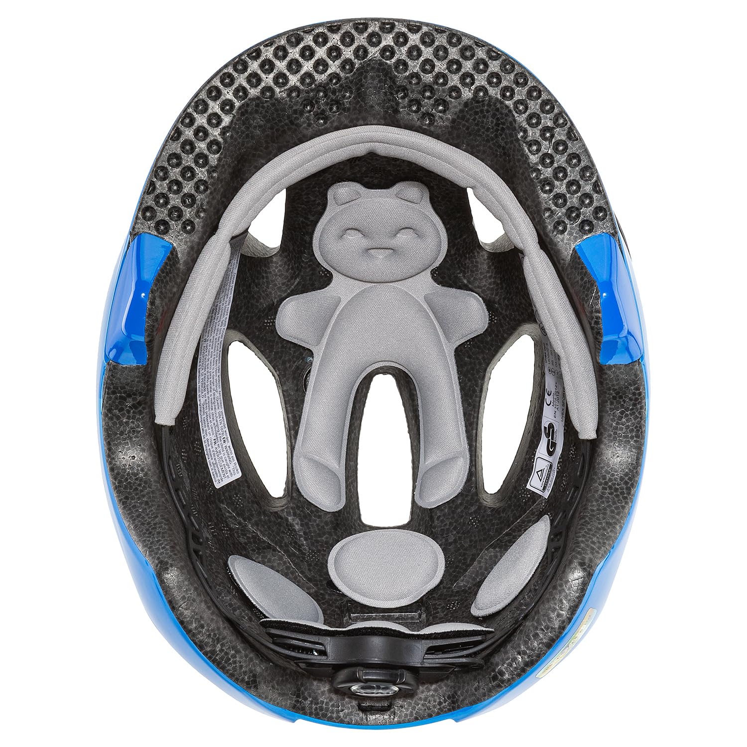 uvex oyo style - lekki kask rowerowy dla dzieci - indywidualna regulacja wielkości - możliwość zainstalowania światła LED - blue rocket - 50-54 cm