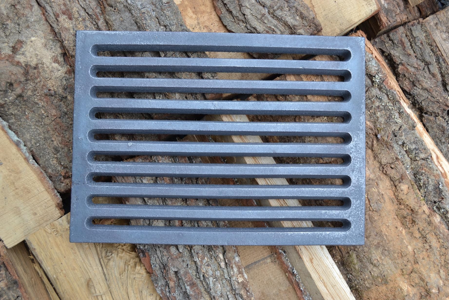 SEZAM 35 x 26 cm (35 x 25,5), robusta e massiccia, griglia per forno, griglia per ceneri in ghisa, diversi diametri, griglia per camino, griglia per stufa, griglia per forno, griglia per braciere